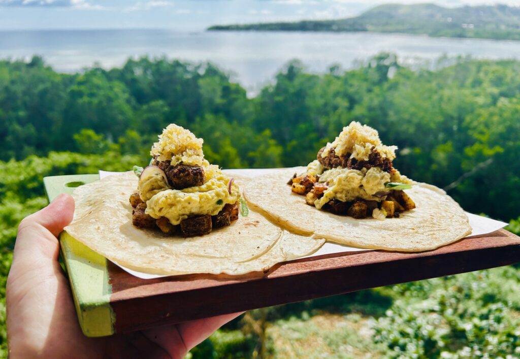 the kapre restaurant and bar review best restaurant in Panglao bone marrow canoes with chimmichuri and tanduay shot