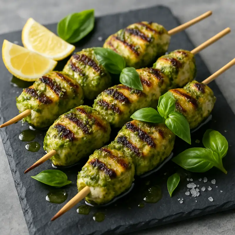 the kapre restaurant and bar review best restaurant in panglao chargrilled green pesto chicken skewers