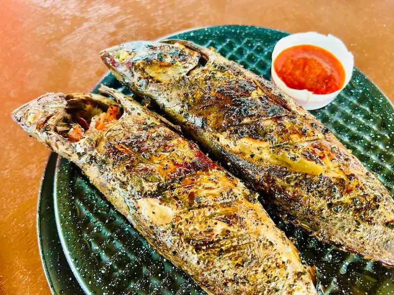 the kapre restaurant and bar review best restaurant in panglao red salsa stuffed milkfish