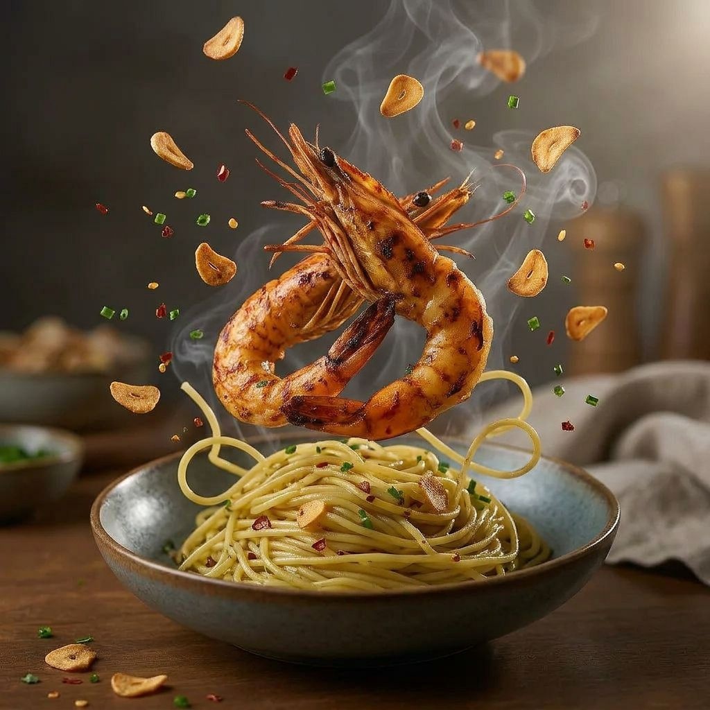 the kapre restobar best restaurant in panglao bohol prawn pasta