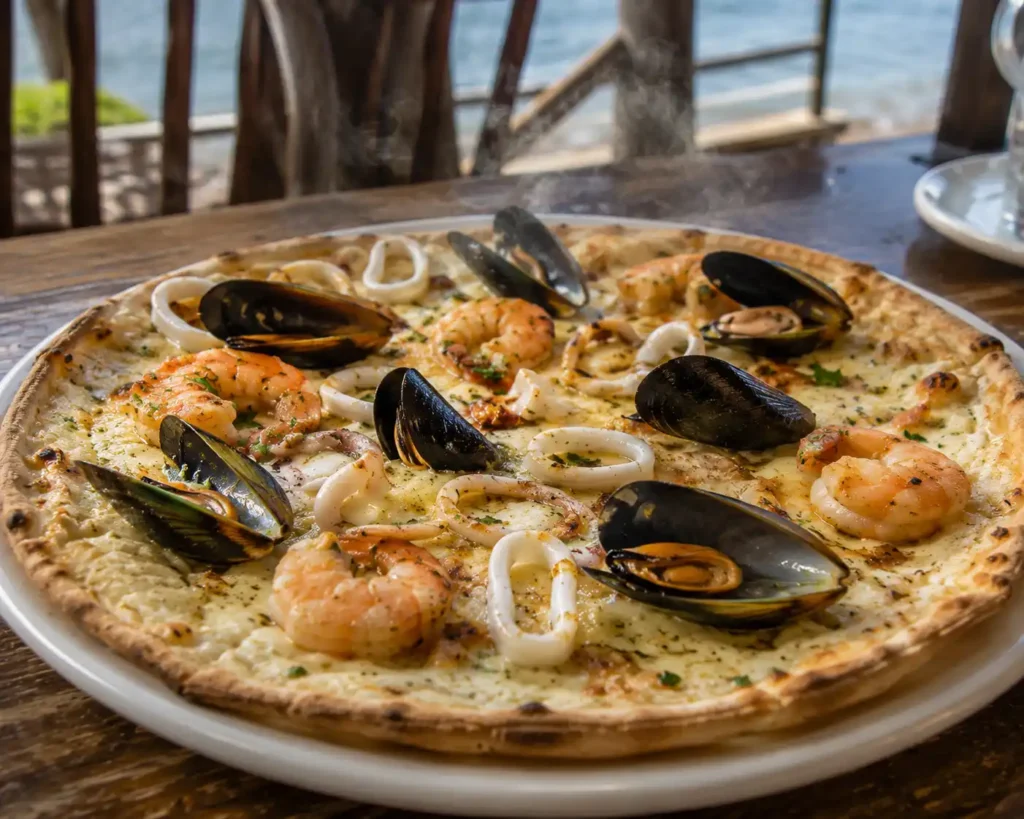 kapre's seafood pizza
