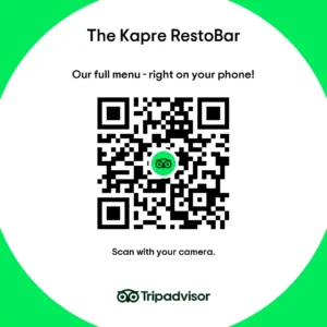 The Kapre RestoBar TripAdvisor Menu