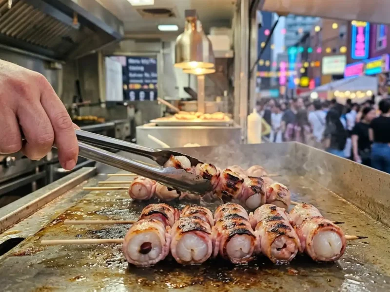 kapre lychee bacon poppers